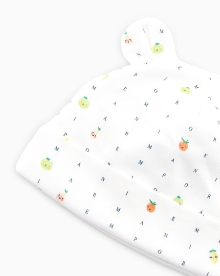 Armani Gorro Con Orejas Y Estampado Color Juice