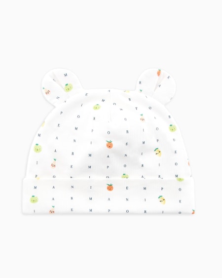 Armani Gorro Con Orejas Y Estampado Color Juice