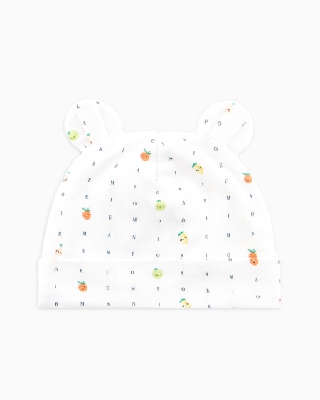 Armani Gorro Con Orejas Y Estampado Color Juice