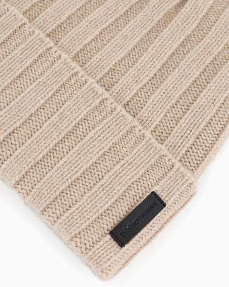 Armani Gorro De Cachemira Pura Acanalada
