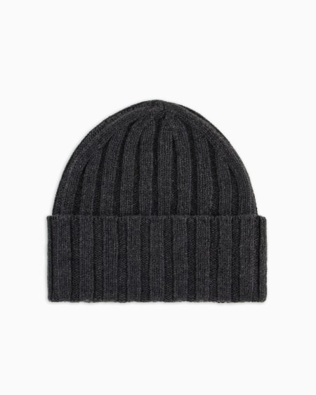 Armani Gorro De Cachemira Pura Acanalada