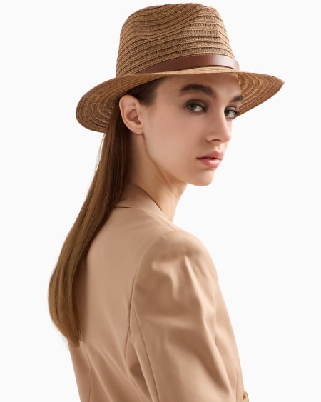 Armani Gorro De Cáñamo Trenzado Con Cinta