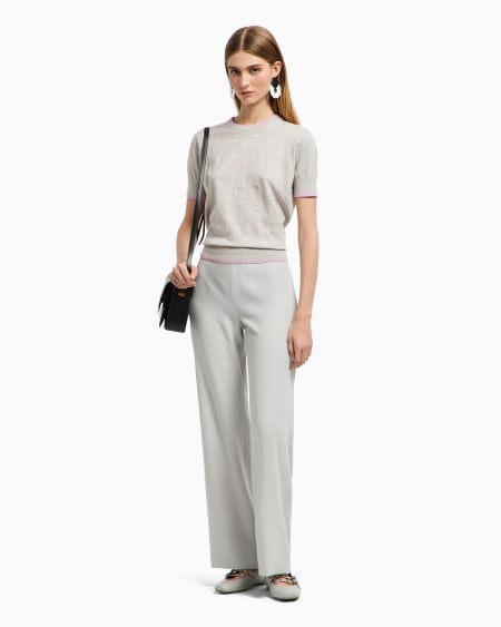 Armani Jersey Con Bordado Integral De Microáguilas