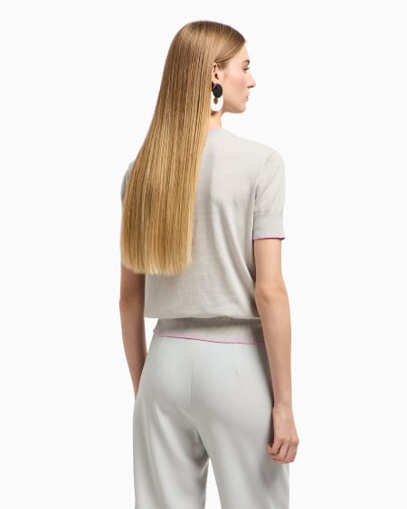 Armani Jersey Con Bordado Integral De Microáguilas