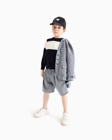 Armani Jersey Con Logotipo Emporio Armani Bordado