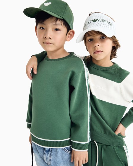 Armani Jersey Con Logotipo Emporio Armani Bordado