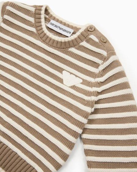 Armani Jersey Con Motivo A Rayas