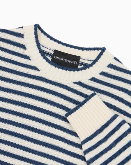 Armani Jersey Con Motivo A Rayas