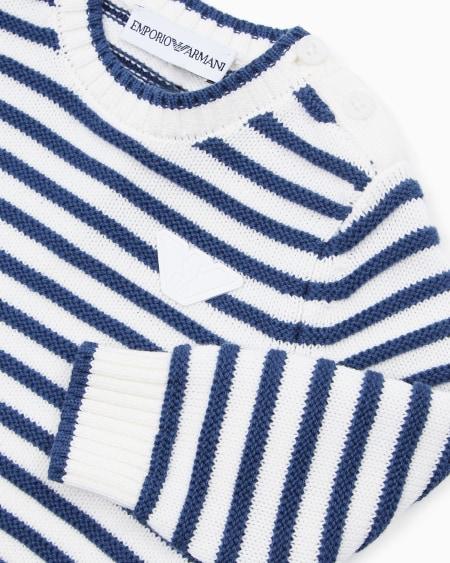 Armani Jersey Con Motivo A Rayas