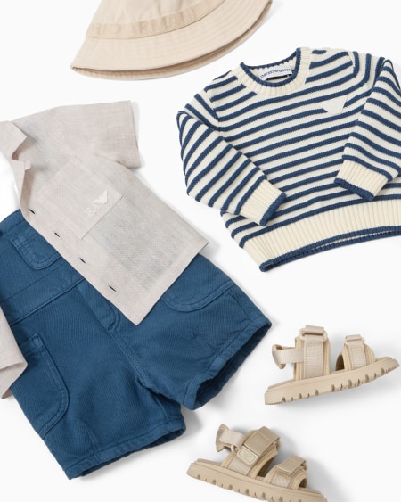 Armani Jersey Con Motivo A Rayas