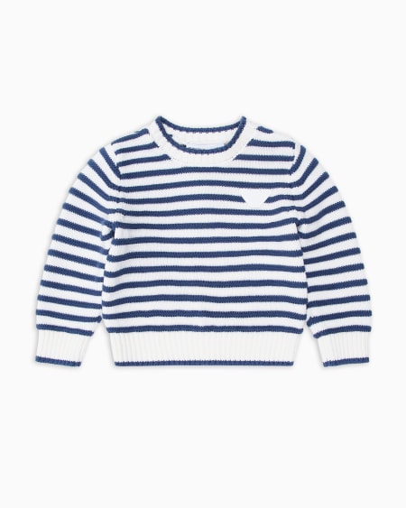 Armani Jersey Con Motivo A Rayas