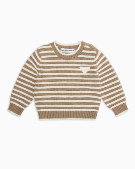 Armani Jersey Con Motivo A Rayas