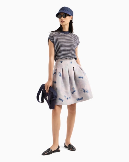 Armani Jersey Con Trama Calada Efecto Rayas