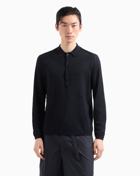 Armani Jersey Con Trama De Efecto Microcalado