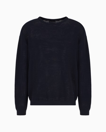 Armani Jersey con trama de efecto microcalado