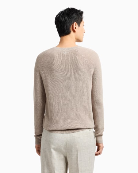 Armani Jersey Con Trama De Medio Punto Inglés