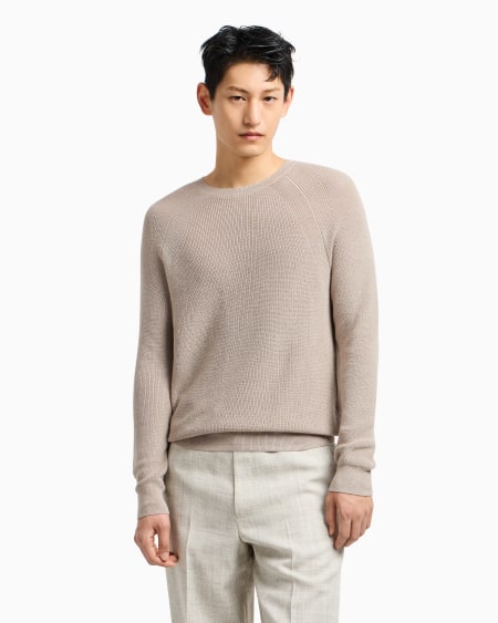 Armani Jersey Con Trama De Medio Punto Inglés