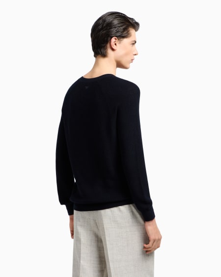 Armani Jersey Con Trama De Medio Punto Inglés