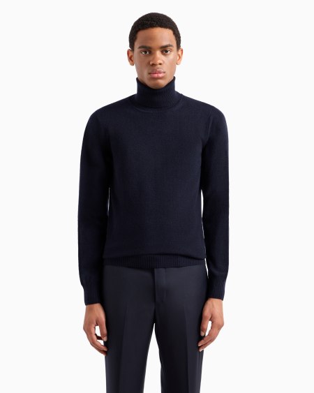 Armani Jersey De Cuello Alto De Cachemir Puro