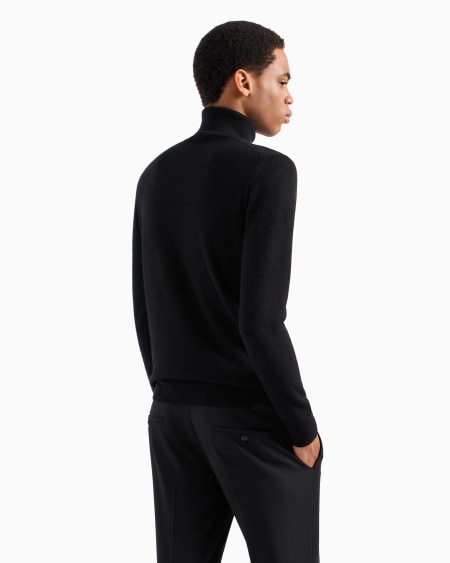 Armani Jersey De Cuello Alto De Cachemir Puro