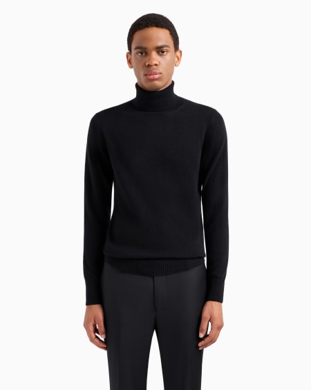 Armani Jersey De Cuello Alto De Cachemir Puro