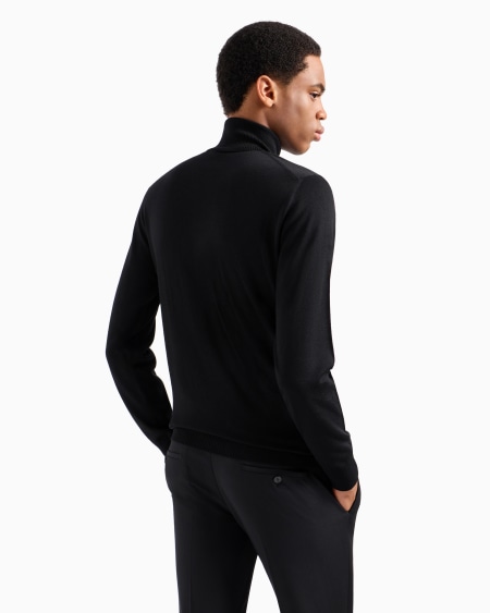 Armani Jersey De Cuello Alto De Pura Lana Virgen