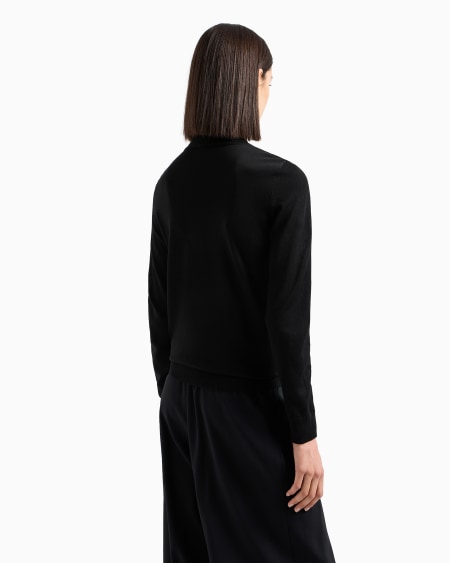 Armani Jersey De Cuello Alto De Pura Lana Virgen