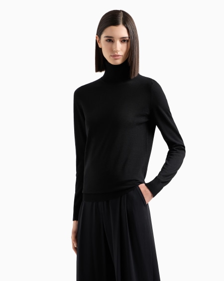 Armani Jersey De Cuello Alto De Pura Lana Virgen