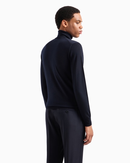 Armani Jersey De Cuello Alto De Pura Lana Virgen