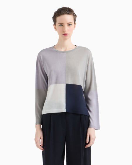 Armani Jersey De Lana Con Intarsia Icon