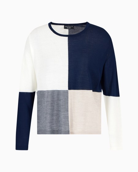 Armani Jersey De Lana Con Intarsia Icon