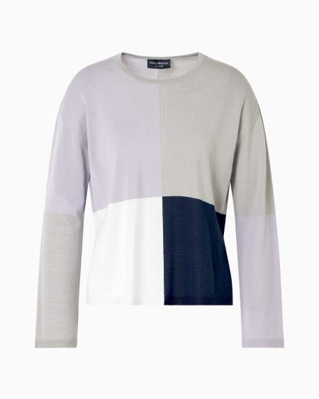 Armani Jersey de lana con intarsia Icon