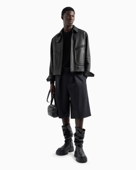 Armani Jersey De Lana Virgen En Punto Retenido