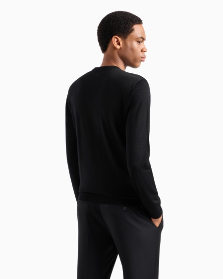 Armani Jersey De Mezcla De Lana Y Lyocell ASV