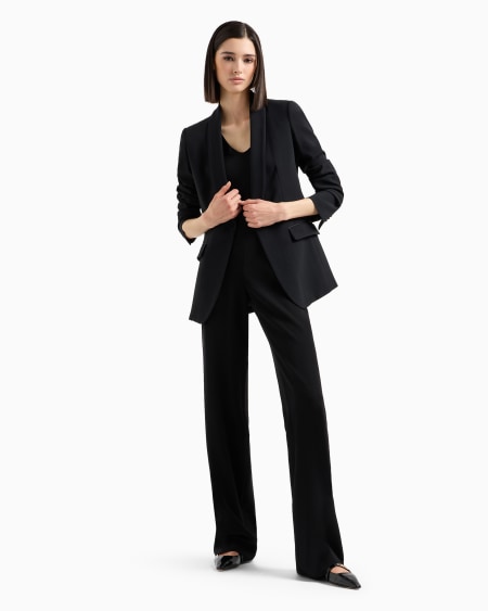 Armani Jersey De Punto Elástico Con Escote De Pico