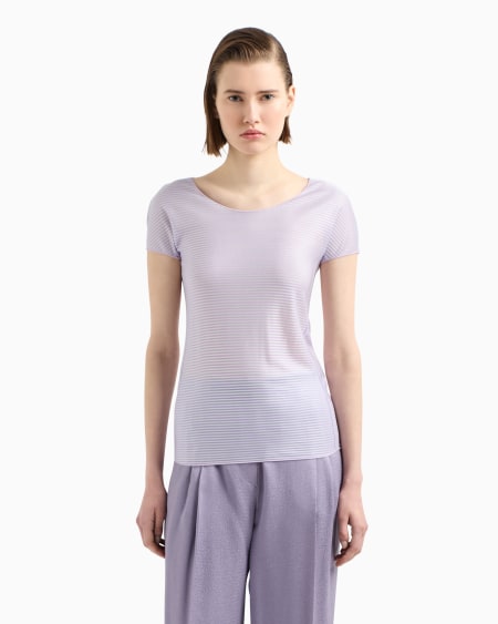 Armani Jersey De Punto Ligero A Rayas Icon