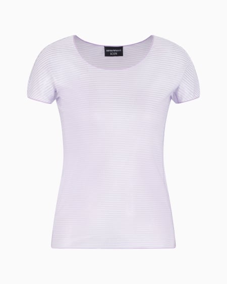 Armani Jersey de punto ligero a rayas Icon