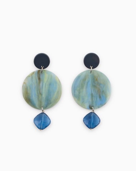 Armani Maxipendientes colgantes efecto mármol