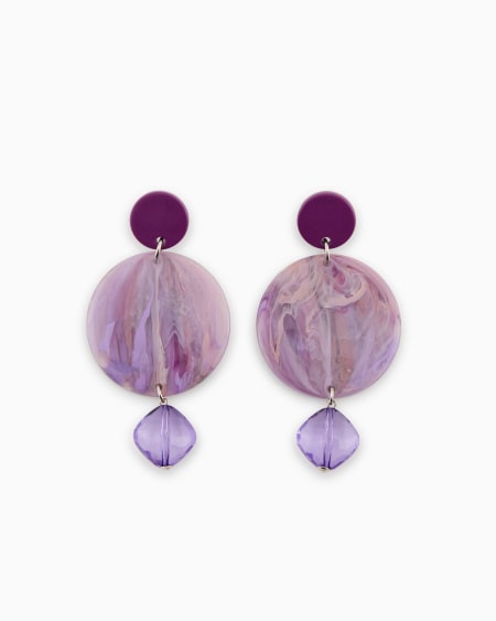 Armani Maxipendientes Colgantes Efecto Mármol