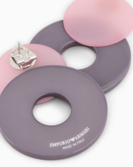 Armani Maxipendientes De Doble Aro Bicolor