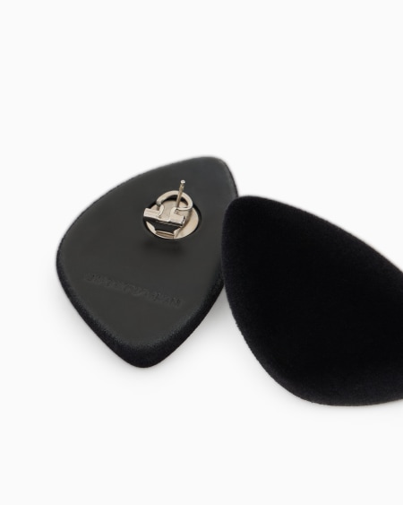 Armani Maxipendientes Flocados De Forma Geométrica