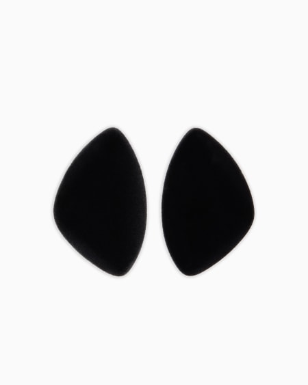 Armani Maxipendientes flocados de forma geométrica