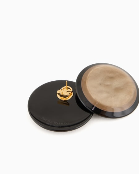 Armani Maxipendientes Redondos Brillantes