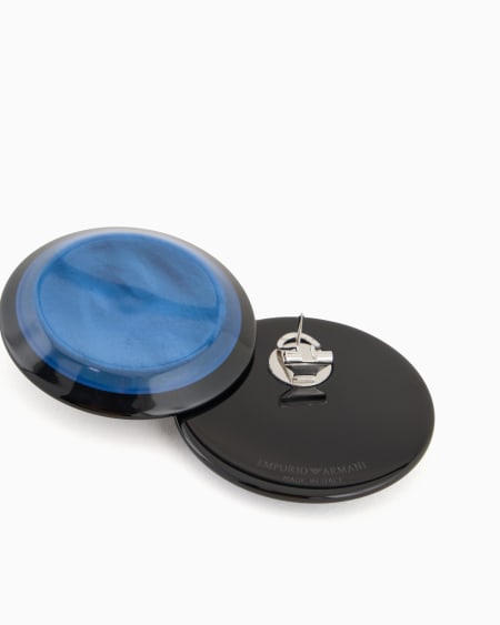 Armani Maxipendientes Redondos Brillantes