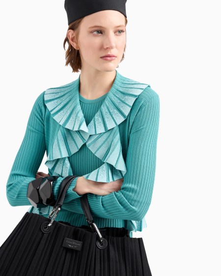 Armani Maxipulsera Rígida Facetada