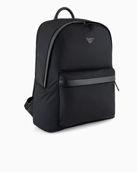 Armani Mochila Redonda De Nailon Reciclado ASV