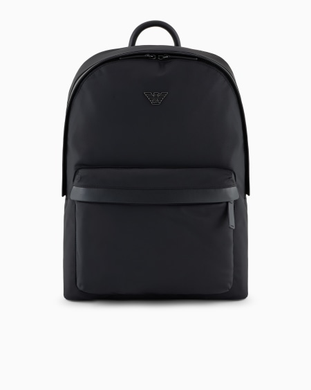 Armani Mochila redonda de nailon reciclado ASV