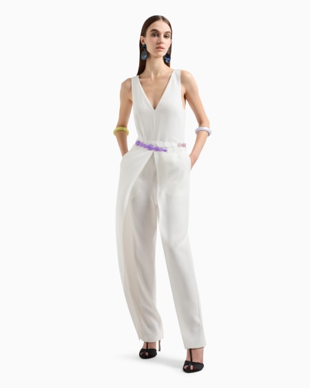 Armani Mono De Cady Técnico Con Cuello De Pico