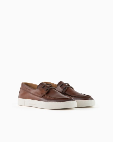 Armani Náuticos De Piel Efecto Claroscuro