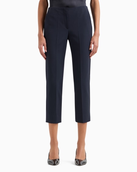 Armani Pantalones 7/8 De Gabardina Elástica